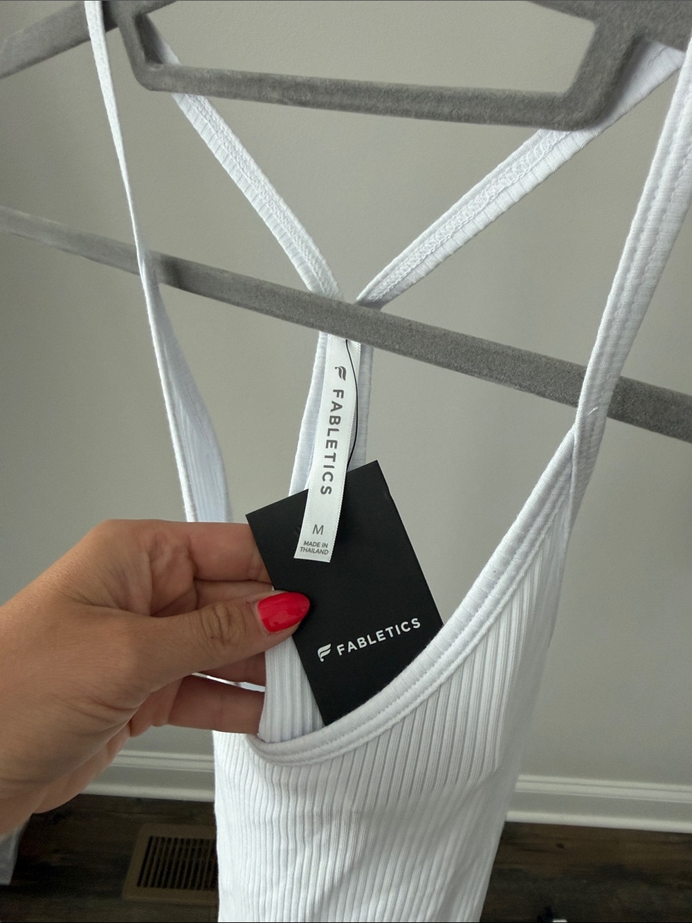 Fabletics White Ribbed Tank - Picture 2 of 3